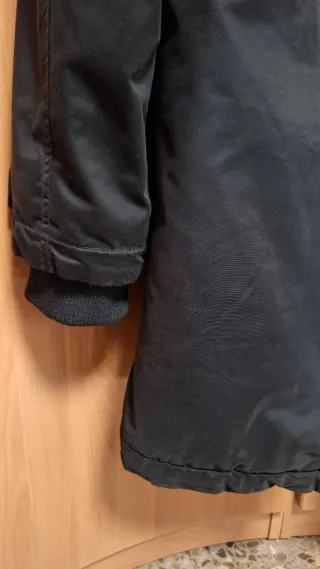 Parka Negra Bershka Talla M