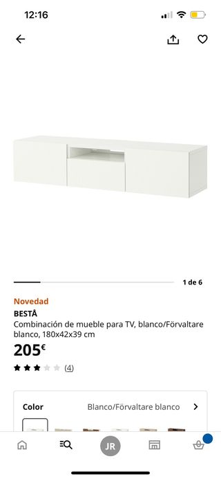 Mueble TV BESTÅ Blanco Ikea
