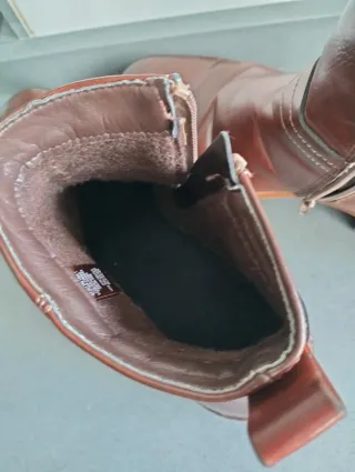 Botines de cuero marrones para hombre