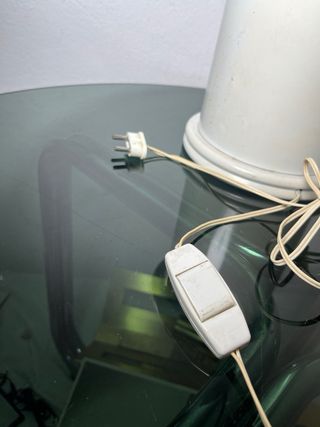 Lámpara de mesa metálica años 70