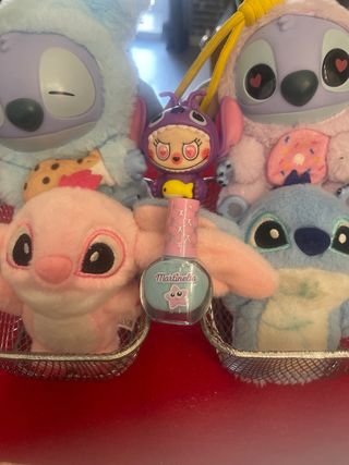 4 Figuras Stitch 14cm +muñeco+esmalte todo 10€!!!!