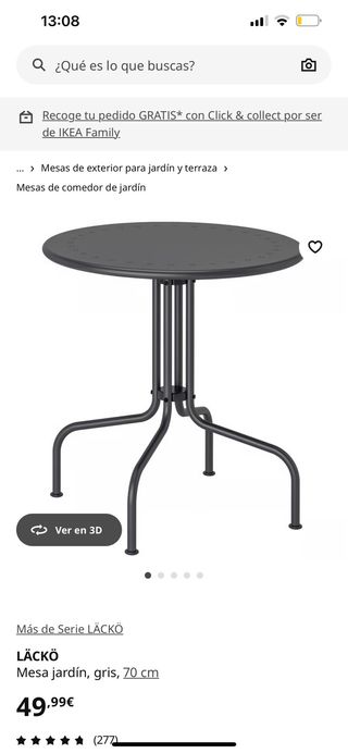 Conjunto mesa y sillas terraza metal y madera