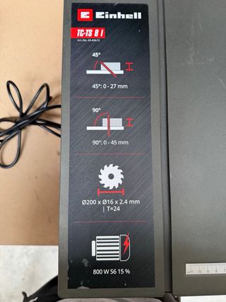 Einhell TC-TS 8 800W Sierra de Mesa