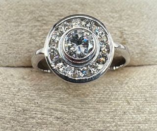 Anillo oro 18 kt Diamantes