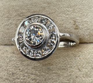 Anillo oro 18 kt Diamantes