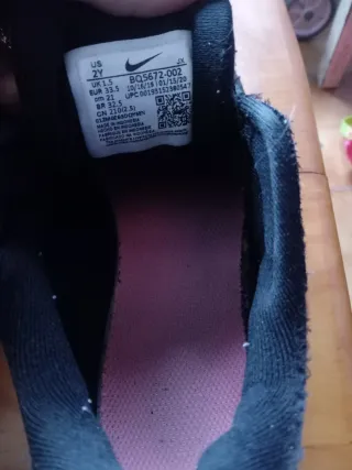 Lote 2 pares zapatillas deportivas niña