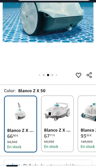 Robot Limpiafondos Intex Krystal