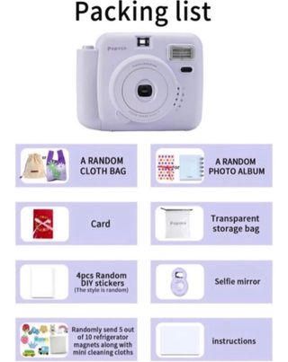 Kit Cámara Instantánea + 10 Hojas SIN ABRIR