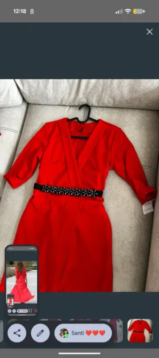 Vestido rojo fiesta sin estrenar