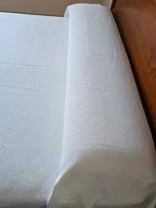 Colcha de algodón blanca