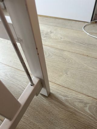 Cuna de bebé blanca + colchon