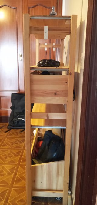 Ivar IKEA estantería con cajón y carro como nuevo