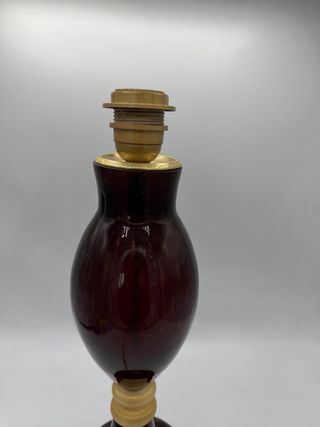 Base lampada vetro Murano in colote lilla-ametista