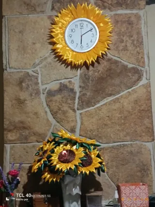 Flores de tela hechas a mano