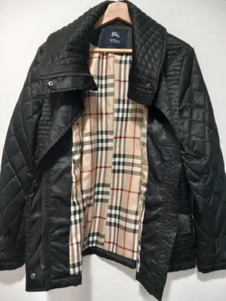 Casaco Burberry acolchoado preto tamanho XL