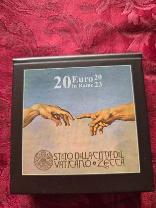 20 euro Vaticano 2023 rame la creazione dell'uomo