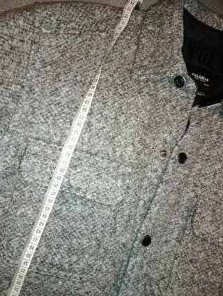 Giacca camicia Pull&Bear S grigia