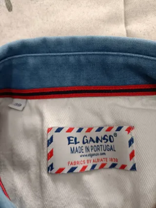 Camisa El Ganso Talla 39 Azul