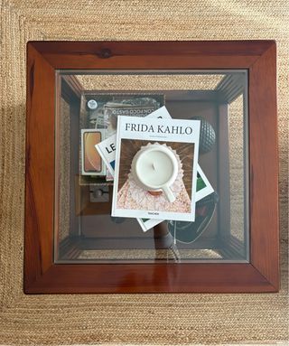 Mesa de centro de madera y cristal