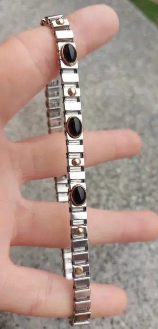 Bracciale Nomination Oro 750 Nero e Oro