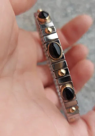 Bracciale Nomination Oro 750 Nero e Oro