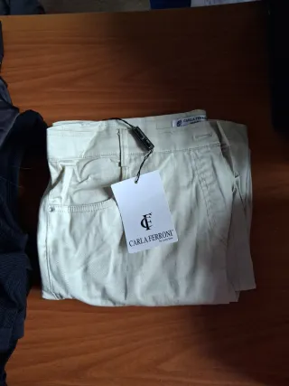 Pantaloni Carla Ferroni Beige (Made in Italy)