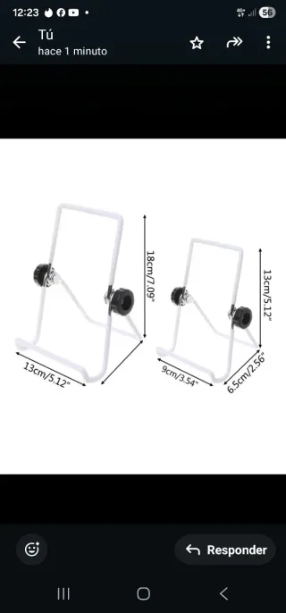 Soporte ajustable para tablet/móvil