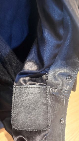 Americana Riham Cuir Piel Negra