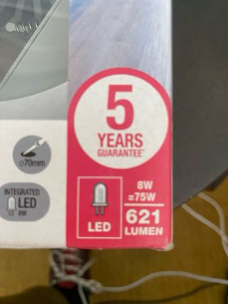 Foco LED Techo IP23 Blanco