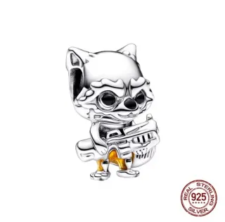 Charm Rocket Guardianes Galaxias Plata S925