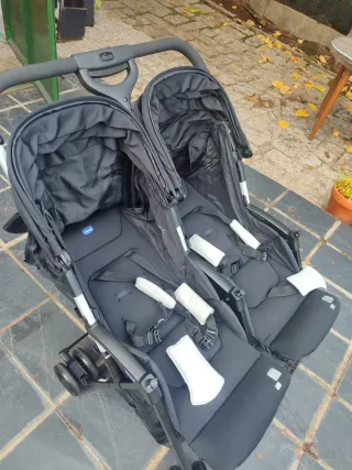 Carrito Gemelar Negro