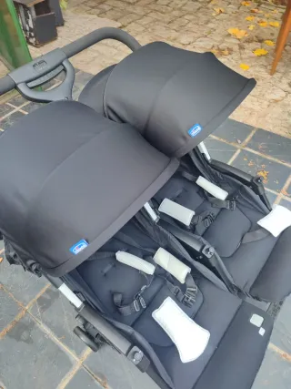 Carrito Gemelar Negro