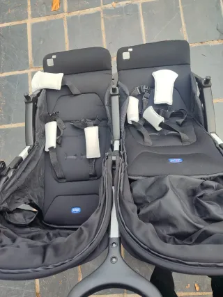 Carrito Gemelar Negro