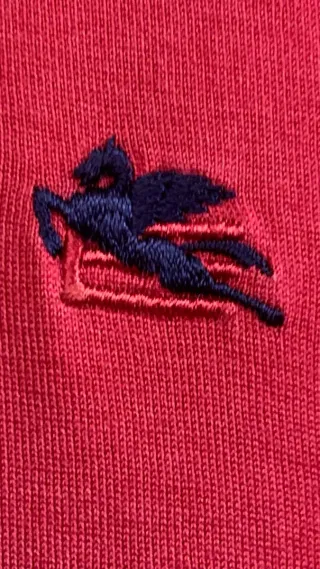 Polo Etro Uomo Vintage Rosso Taglia M