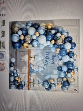 Lote Globos Rosas/Celestes Bautismos