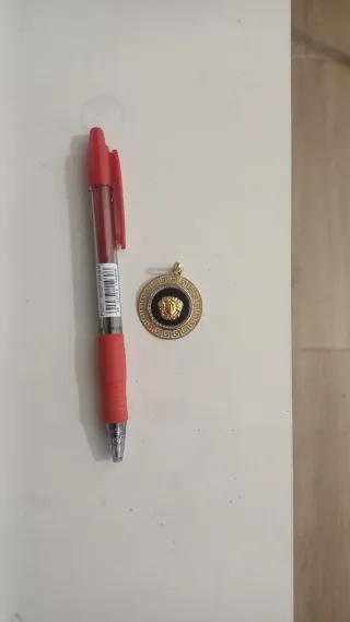 Colgante Oro 18k Versace Medusa Negro