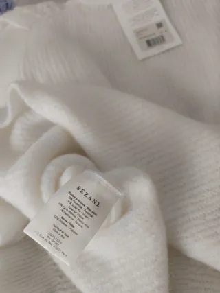 Jersey Sézane Domi Blanco Talla S con etiqueta