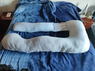 Almohada Maternidad Embarazo U Gris