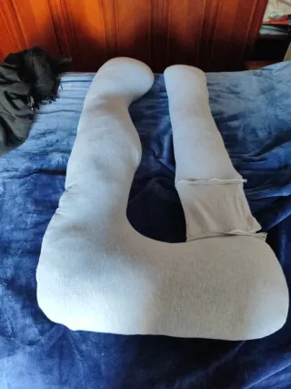 Almohada Maternidad Embarazo U Gris