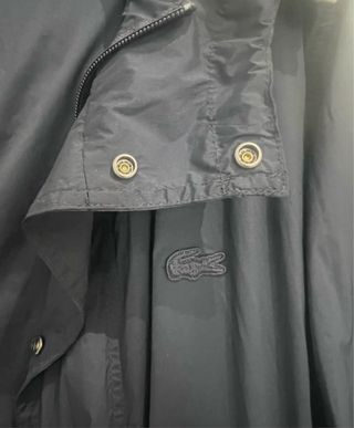 Gabardina hombre Lacoste impermeable azul