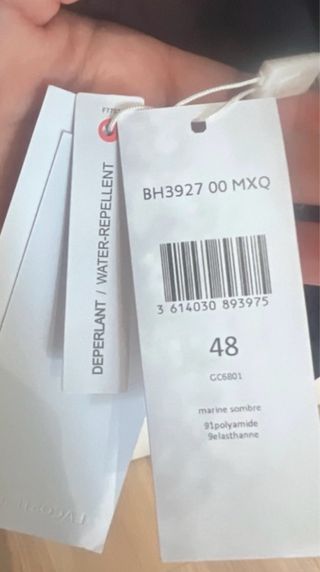 Gabardina hombre Lacoste impermeable azul