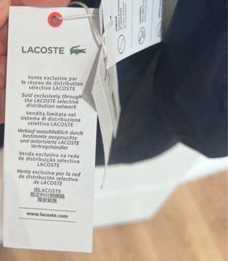 Gabardina hombre Lacoste impermeable azul