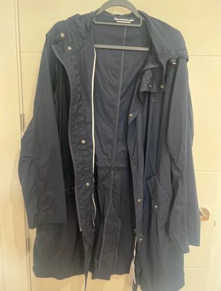 Gabardina hombre Lacoste impermeable azul