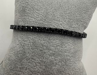 Pulsera Oro 18 kt con diamantes negros