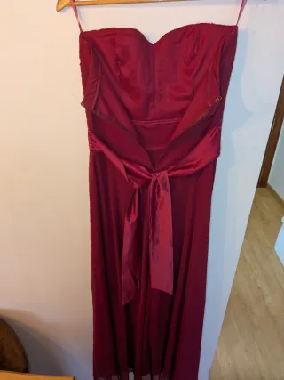 Vestido de fiesta escote corazón