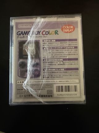 Nintendo Game Boy Color Morado Transparente