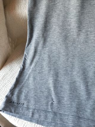 Camiseta gris Jordan Nike talla M hombre manga cor