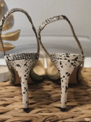 Zapatos Mango Talla 37 Tacón