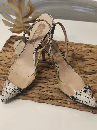 Zapatos Mango Talla 37 Tacón