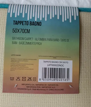 Tappeto bagno in foam